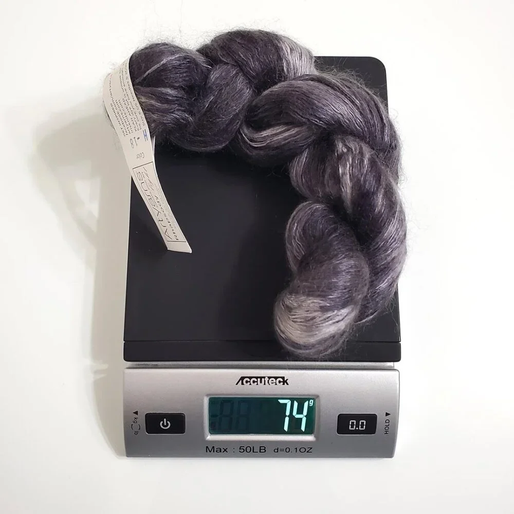 Artyarns Rhapsody Light Yarn H-18 74g 366m Silk Kid Mohair Cityscape Gray